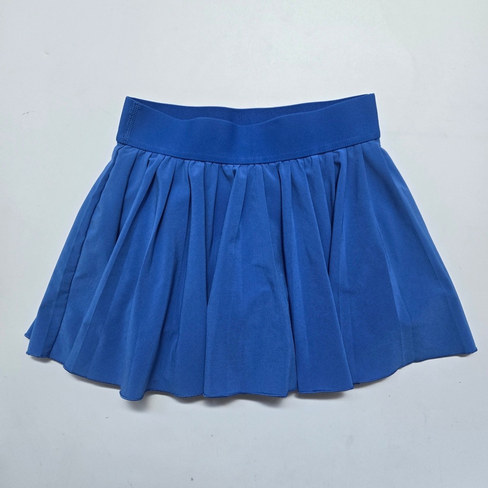 Aritzia TnAction Skort Women XS Blue Pleated Tennis Golf Mini Skirt Athletic